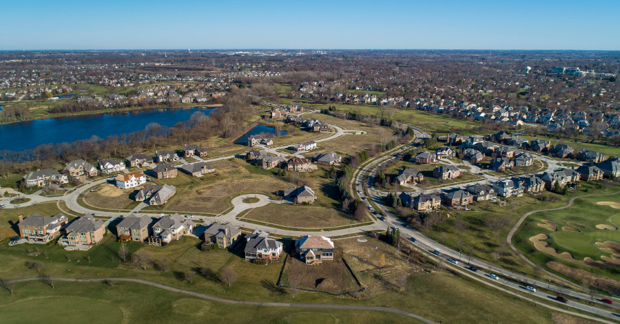 Aerial view of Libertyville